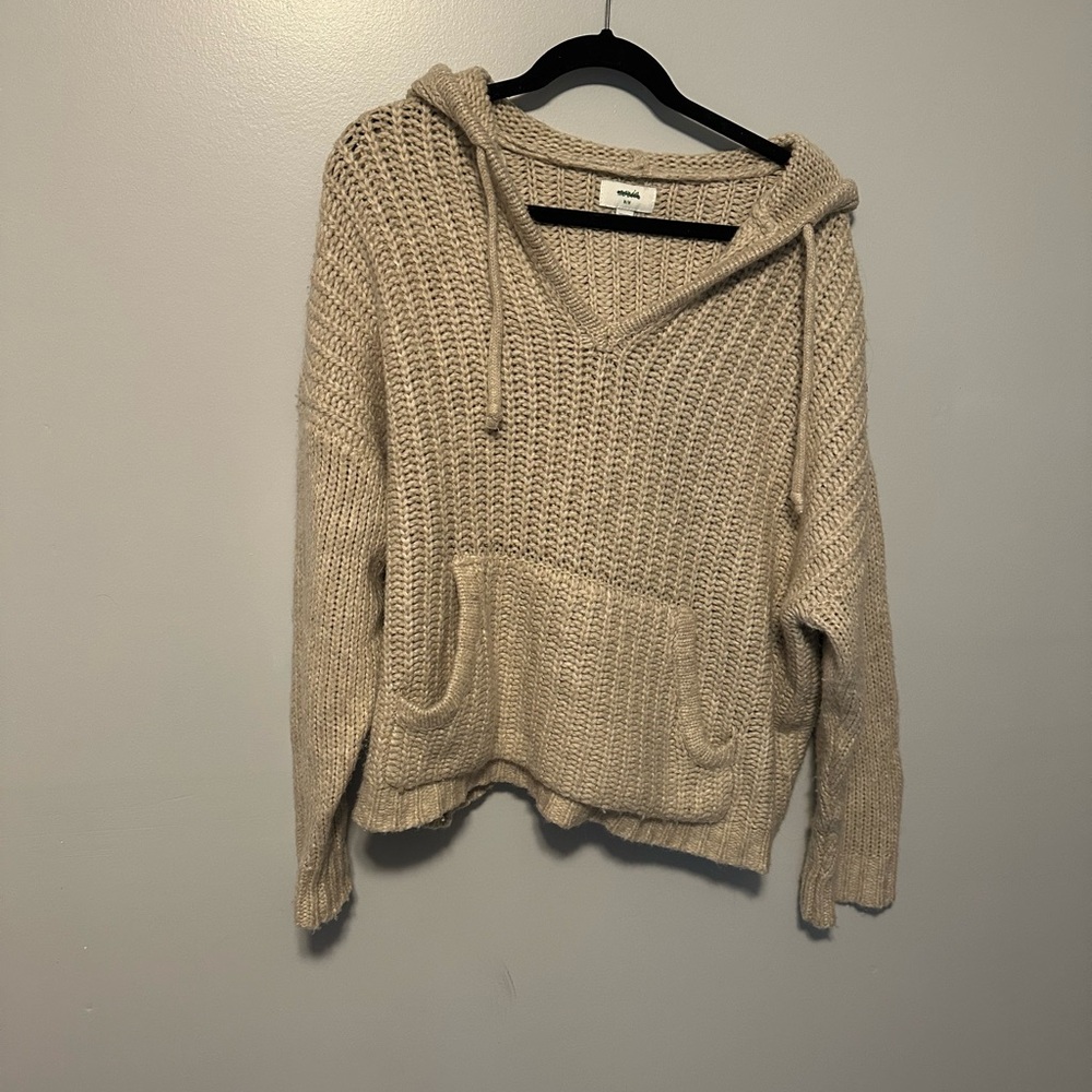 Aerie Cream Knit Sweater